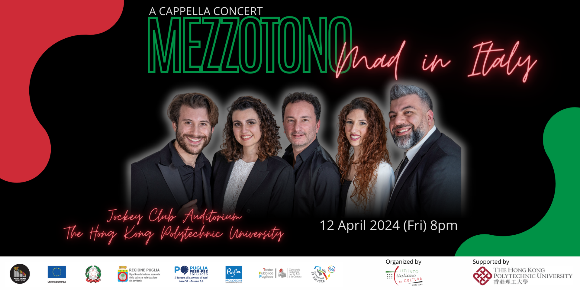 Concerto a cappella: Mezzotono, Mad in Italy – Evento gratuito