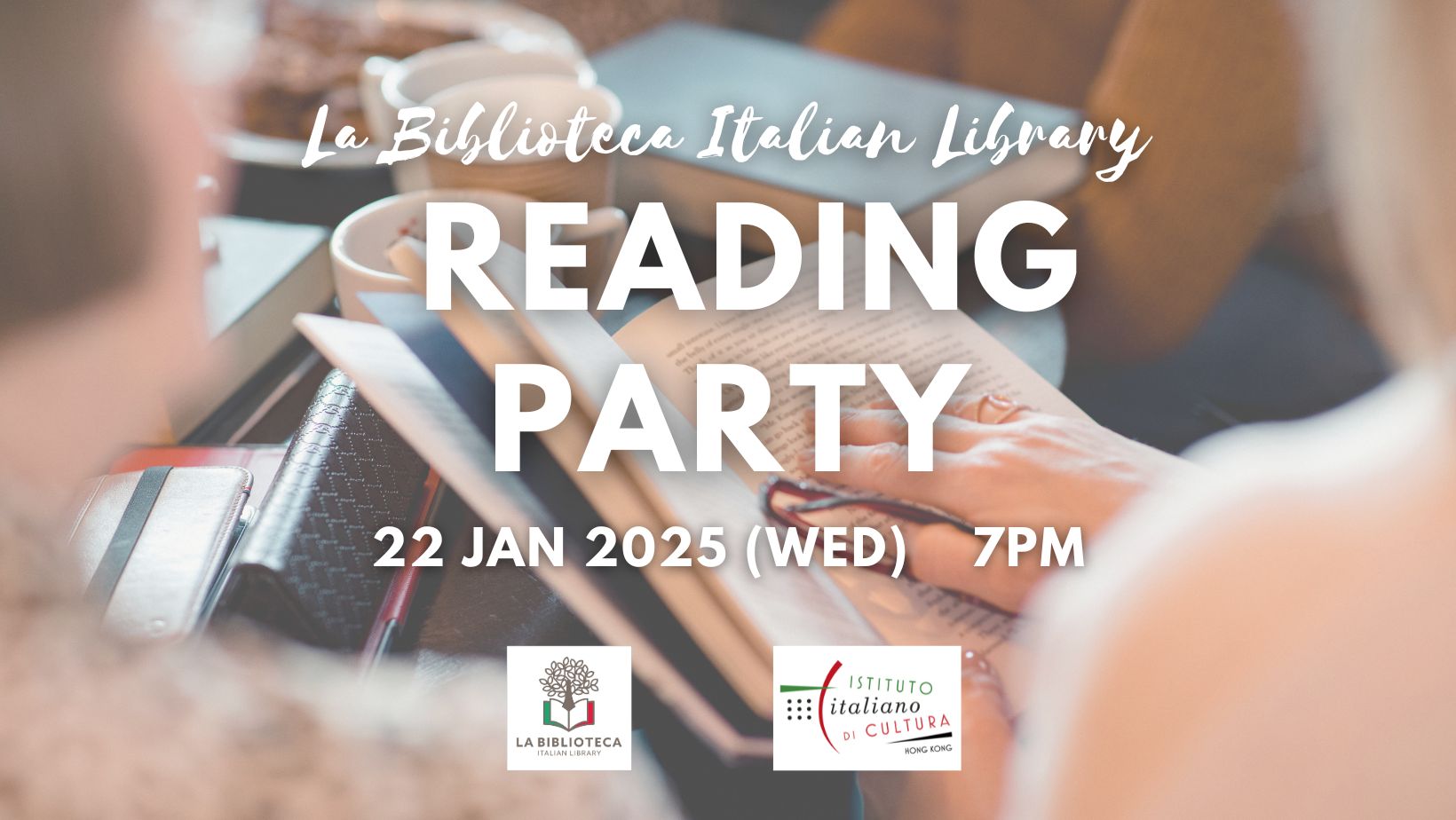 La Biblioteca Italian Library Reading Party – PAID EVENT