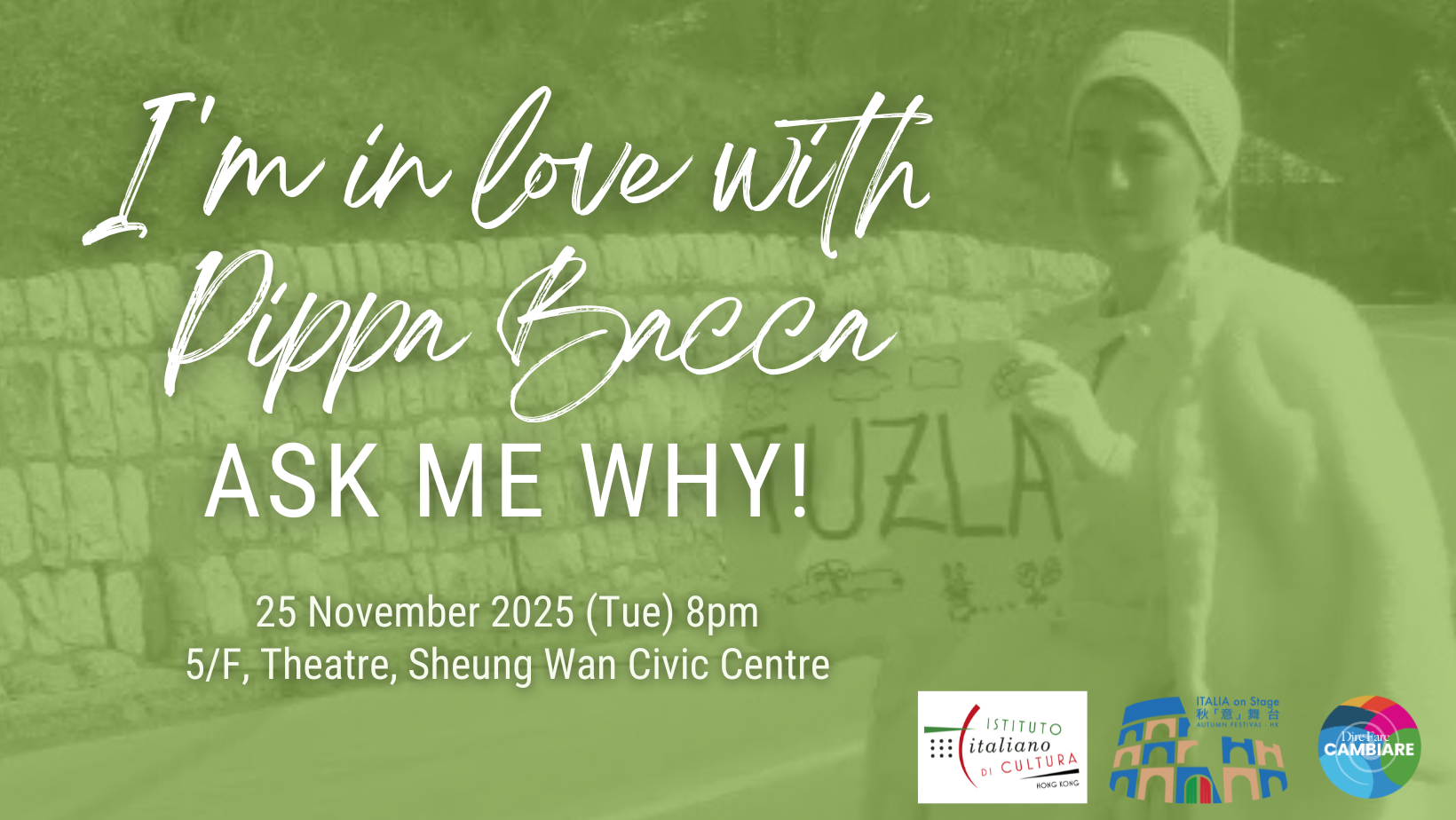 “I am in love with Pippa Bacca, ask me why!”