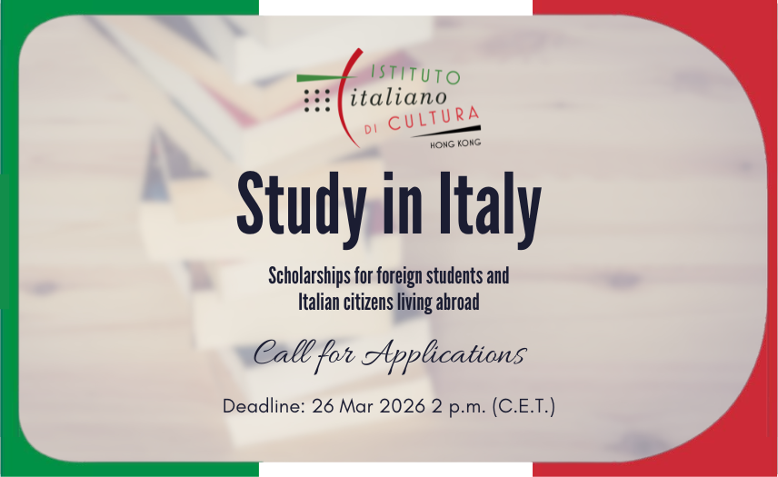 Scholarships for foreign students and Italian citizens living abroad awarded by the Italian Government