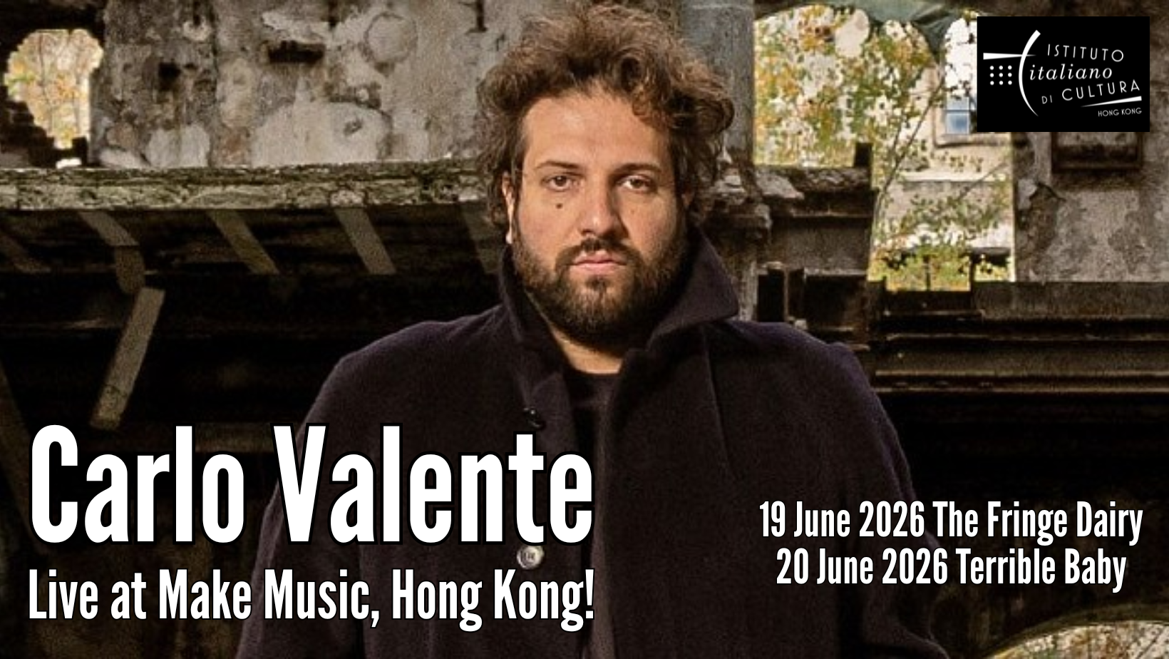 Carlo Valente for Make Music, Hong Kong! 2026 – FREE EVENT